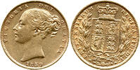 Gro&szlig;britannien 1 Sovereign 1859 Victoria, 1837-1901, 1. Portrait, Royal ... 4,654.85 &pound;  +  shipping