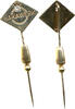 Deutschland Anstecknadel HAKA, HAKAWERK, 3g 585er Gelbgold, ca. 0,10 ct Brillant, Pin -