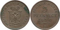 Schwarzburg-Sondershausen 3 Pfennig FÜRSTENTH SCHWARZB SONDERSH, Scheidemünze -