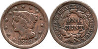 United States / USA 1 Cent Large Cent, Liberty Head, Braided Hair Cent, Copper -