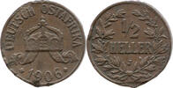 Deutschland Ostafrika 1/2 Heller 1906 J Wilhelm II., 1888 - 1918, Hambur... 8.67 £  +  47.68 £ shipping
