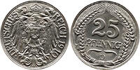 Deutsches Reich 25 Pfennig 1910 D Wilhelm II., 1888 - 1918, Berlin, klei... 13.00 £  +  47.68 £ shipping