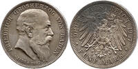 Baden 5 Mark 1907 Tod von, Friedrich I., 1856 - 1907, Karlsruhe, Rudolf ... 151.72 £  +  47.68 £ shipping
