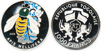 Republique Togolaise 1000 Francs 2005 African Fauna, Biene, APIS MELLIFE... 78.03 £  +  47.68 £ shipping