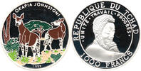 Republique Du Chad 1000 Francs 1999 African Fauna, Waldgiraffe, OKAPI JO... 78.03 £  +  47.68 £ shipping