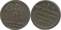 Braunschweig - Lüneburg 1 Pfennig George III, 1760 - 1820, Wild Man, Hannover -