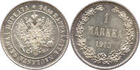 Finnland 1 Markka Nicholas II, 1894 - 1917, Russische Besetzung, Helsinki -