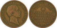 Baden-Durlach Cu Gedenkkreuzer Friedrich I. 1852-1907. -