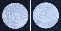Alliierte Besetzung 10 Pfennig 1947 F Fast Stempelglanz 21.36 &pound;  +  4.27 &pound; shipping