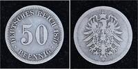 Kleinm&uuml;nzen 50 Pfennig 1876 B Fast sehr sch&ouml;n 8.55 &pound;  +  4.27 &pound; shipping