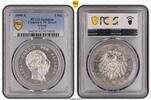 Sachsen 5 Mark 1899 E Albert 1873-1902. Leicht gereinigt. Stempelglanz 1,281.83 &pound;  +  8.55 &pound; shipping