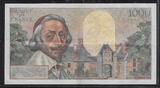 FRANCE . 1000 Francs 02/12/1954 Richelieu. Alphabet: R.101 . VF+