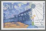 FRANCE. 50 Francs. 1999. SAINT EXUPÉRY . Serie: A 047 . Fast NEU. AU-55.