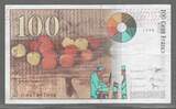 FRANCE. 100 Francs. 1998. CÉZANNE. Serie: U 047 . VF+ .