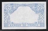 FRANCE 22.8.1916 "5 Francs BLEU Alphabet X.13496) Fast UNC