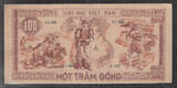 VIÊT-NAM. 100 Dông. (1948) Hô Chi Minh. Serie: A . VF+.