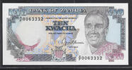 ZAMBIA. 10 Kwacha. Serie: A/F . -