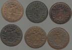 SVIZRA, SVIZZERA, SUISSE, SCHWEIZ. 2 Rappen. 6 MÜNZE. MONNAIES . -