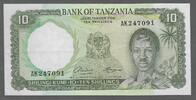 TANZANIA./TANSANIE. 10 Shillings. Julius Kambarage Nyerere, 1. Président. Serie: AK. -