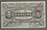 ITALIA/ITALIE. GENOVA. BONO DI UNA LIRE. CASSA SANGIORGIO. Serie: M . -