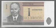 EESTI/ESTONIA. 1 Kroon. Serie: AA . -