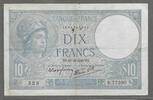 FRANCE. 10 Francs. 10/10/1940. MINERVE, modifi&eacute;. Alphabet: R.77390 . Fas... 4.23 &pound;  +  16.50 &pound; shipping