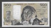 FRANCE. 500 FRANCS. PASCAL. Alphabet: S.258 . -