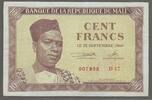 Mali. 100 Francs Président MODIBO KEITA. Série D 17 . -