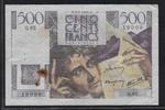 FRANCE 500 Francs "Chateaubriand Alphabet Q.65" -
