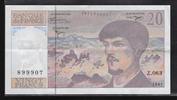 FRANCE 20 Francs "DEBUSSY. Componist, Compositeur. Alphabet Z.063" -