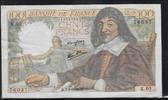 FRANCE 100 Francs DESCARTES. Alphabet:K.60 -