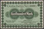   NOTGELD HOERDE, &bdquo;Phoenix&ldquo; AG f&uuml;r Bergbau u. H&uuml;ttenbetrieb, 500 Mark, ... 8.38 &pound;  +  6.77 &pound; shipping