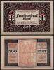 NOTGELD KONSTANZ, Stadt, 500 Mark, 23.10.1922, -