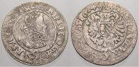 Haus Habsburg 3 Kreuzer (Groschen) 1624 Ferdinand II. 1619-1637. Übl. Schrötlingsfehler, VF