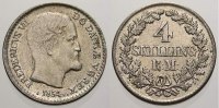 Dänemark 4 Skilling Frederik VII. 1848-1863. -