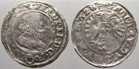 Haus Habsburg 3 Kreuzer (Groschen) 1628 Ferdinand II. 1619-1637. Übl. Schrötlingsfehler. CH UNC!