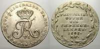 Schleswig-Holstein, Königliche Linie 1/6 Reichstaler Friedrich VI. von Dänemark 1808-1839. -