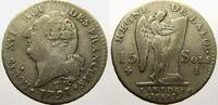 Frankreich 15 Sols, type FRANCOIS Ludwig XVI. 1774-1793. -