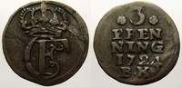 Schleswig-Holstein-Gottorp 3 Pfennig (Dreiling) Karl Friedrich 1702-1739.