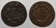 Haus Habsburg Cu 2 Soldi Franz II. (I.) 1792-1835. -
