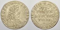 Sayn-Wittgenstein-Hohenstein 1/6 Taler Gustav 1657-1701. -