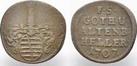 Sachsen-Gotha-Altenburg Cu Heller Friedrich II. 1691-1732. -