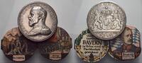 Bayern Silberne Steckmedaille Ludwig III. 1913-1918. -