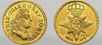 Brandenburg-Preußen 1/4 Dukat (Gold) Friedrich Wilhelm I., der Soldatenkönig, 1713-1740. -
