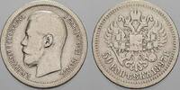 Russland Zar Nikolaus II. 1894-1917. 50 Kopeken 1897 Sehr schön
