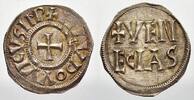 Karolinger Denar 814-840 n. Chr. Ludwig der Fromme 814-840. Hübsche Tönung, AU