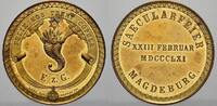 AE Bronzemedaille 1861 FREIMAURER. DEUTSCHLAND 1700-1900. EF von EA