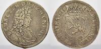 Sayn-Wittgenstein-Hohenstein 2/3 Taler 1684 Gustav 1657-1701. Äußerst selten. Übliche Prägeschwäche,