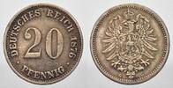 Kleinm&uuml;nzen 20 Pfennig 1876 G Sehr sch&ouml;n-Vorz&uuml;glich 15.38 &pound;  +  21.36 &pound; shipping