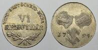 Haus Habsburg 6 Kreuzer 1794 H Franz II. (I.) 1792-1835. Vorz&uuml;glich 81.18 &pound;  +  21.36 &pound; shipping